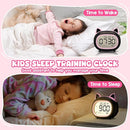 Kids Alarm Clock with Night Light for Kids, Small Digital Alarm Clocks for Bedrooms, Routine Builder, Cute Cat Alarm Clock with Sleep Training, Snooze, 12/24H, Date & Day, Temperature, USB Port by TinyTreasures Baby Boutique