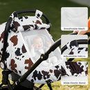 Elstey Car Seat Cover Baby, Minky Dot Carseat Covers Baby Girls, Lightweight Infant Car Seat Cover Canopy with 2 Layers Breathable Mesh Windows, Stroller Carrier for Babies Newborn Essentials by TinyTreasures Baby Boutique