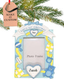 Baby Personalized Christmas Ornaments 2023 - Fast & Free 24h Customization – Pink Baby's First Picture Frame Christmas Decorations with Name - Comes Gift-Wrapped by TinyTreasures Baby Boutique