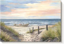 cozy country Ocean Wall Art 16"x11" - Coastal Pictures Beach Canvas Decor - Seashore Artwork Seascape Painting for Bathroom, Bedroom, Sea House by CozyNest Decor