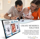 Inkless Hand and Footprint Kit, Baby Keepsake Plaque & Baby Shower Gifts - Ideal as Mom To Be Gift, Nursery Picture Frames, Clean Touch Hand and Footprint Kit (Style 1 - Design 3) by TinyTreasures Baby Boutique