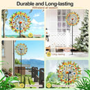 Lairander Butterfly Outdoor Wind Spinners, 84'' Large Garden Wind Spinner, Metal Yard Art Wind Sculptures & Spinners, Garden Decor for Outside Yard Ornaments Clearance Gift for Family by CozyNest Decor