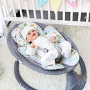 Pea Pod Baby Head Support for Newborn, 2 in 1 Infant Head Body Support for Girls Extra Soft Breathable Cushion Insert by TinyTreasures Baby Boutique