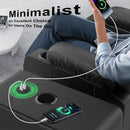 Recliner Chairs with Recliner Side Table End Table for Adults, Massage Rocker, USB Ports, 360 Degree Swivel Single Sofa Seat Living Room by CozyNest Decor