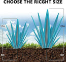 Enlarge Metal Plants Tequila Rustic Sculpture, Outdoor Patio Yard, Home Decor Hand Painted Agave Garden Statue, Outdoor Lawn Ornaments Yard Stakes for Mom Gift (1 Big&Large Blue) by GreenHaven Gardens