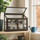 MCombo 2-Tier Wooden Cold Frame Garden Greenhouse Raised Flower Planter Shelf Bed Protection 6057-0160 (Brown) by GreenHaven Gardens