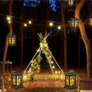 Solar Lanterns Outdoor Waterproof, Hanging Solar Lights for Outside Black Hanging Solar Powered Lantern Decorative for Garden Yard Patio, 1 Pack by GreenHaven Gardens
