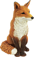 Design Toscano Simon The Woodland Fox Indoor/Outdoor Garden Statue for Patio, Pool or Lawn, 18 Inch Tall, Cast Stone Resin, Red Orange Paint by GreenHaven Gardens