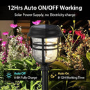 XMCOSY+ Solar Pathway Lights Outdoor, High Lumens LED Garden Lights with 2 Lighting Modes, Solar Powered Light, IP65 Waterproof Auto ON/Off for Yard Walkway Driveway Decor (Warm & Cool White) by GreenHaven Gardens