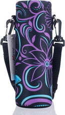 AUPET Water Bottle Bag Carrier,24oz/32oz Insulated Neoprene bottle Sling Holder Case Pouch Cover for 1000ML/750ML Bottles with Shoulder Strap for walking by TinyTreasures Baby Boutique
