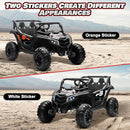 Electric Car for Kids, JOYRACER 24V Ride on Car Battery Powered Off-Road UTV w/Remote Control, 3 Speeds, 4x150W Powerful Motors, 18" Seat, Bluetooth, MP3, Electric Vehicles with Big Pull Bow by TinyTreasures Baby Boutique