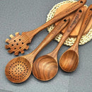 Wooden Spoons for Cooking,10 Pcs Natural Teak Wooden Kitchen Utensils Set Wooden Utensils for Cooking Wooden Cooking Utensils Wooden Spatulas for Cooking by CozyNest Decor