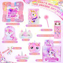 13PCS Unicorns Gifts for Girls Kids Toys 3 4 5 6 7 8 9 10 Years Old with Stationery Plush Diary with Lock/Glowing Blanket/Eye Mask/Crossbody Bag Teen Girl Birthday Christmas Unicorn Toy by TinyTreasures Baby Boutique