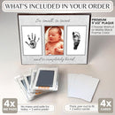 Inkless Hand and Footprint Kit, Baby Keepsake Plaque & Baby Shower Gifts - Ideal as Mom To Be Gift, Nursery Picture Frames, Clean Touch Hand and Footprint Kit (Style 2 - Design 3) by TinyTreasures Baby Boutique