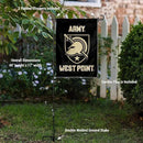 College Flags & Banners Co. Army Black Knights Athena Garden Flag with Stand Holder by GreenHaven Gardens