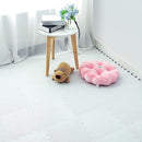 qqpp EVA Rubber 18 Tiles Interlocking Puzzle Foam Floor Mats - Baby Play Mat for Playing | Exercise Mat for Home Workout. White. QC-Ab18N by TinyTreasures Baby Boutique
