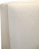 Naturepedic Organic Crib Mattress Cover - Skin Friendly, Breathable & Absorbent Crib Mattress Protector - Removable Mattress Pad for Baby and Toddler Bed - Fitted Ivory by TinyTreasures Baby Boutique
