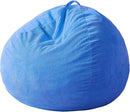 Homguava 3.5FT Bean Bag Chair: Teardrop Bean Bags with Memory Foam Filled, Compact Beanbag Chairs Soft Sofa with Corduroy Cover (Blue) by TinyTreasures Baby Boutique