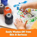 Kids Painting Set, Washable Paint for Kids 6 Colors, Non Toxic Tempera Paint 2 oz Each, Paints for Toddlers Art, Craft, School and Home Finger Paints Projects by TinyTreasures Baby Boutique