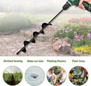 LONGRUN Auger Drill Bit for Planting, Garden Spiral Hole Drill for 3/8” Hex Drive Augers, Solid Shaft Hole Digger Easy Rapid Planter for Planting Trees, Bulbs, Seedlings-2.4"x22.84" by GreenHaven Gardens