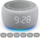 Buffbee Sound Machine & Alarm Clock 2-in-1, 18 Soothing Sound, 7 Night Light, Sleep Timer, Precise 30-Level Volume Control White Noise Machine by TinyTreasures Baby Boutique