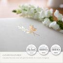 Elegant Linen Photo Album - 200 Acid-Free Pockets for 4x6 Pics - Perfect for Weddings & Gifts by TinyTreasures Baby Boutique