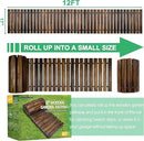 RELIANCER 12' Wooden Garden Pathway,Outdoor Roll Out Cedar Straight Walkway,Patio Path Decorative Garden Boardwalk Walkways,Weather-Resistant Roll Up Beach Wood Road Floor,Wedding Party Pathwaysc by GreenHaven Gardens