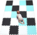 YIMINYUER® 20 Tiles (30cm×30cm×1cm Each Tile) Baby Soft Puzzle Play Mats, Kids Thick EVA Foam Floor, Toddlers & Children's Soft Interlocking Mat R01R04R08G301020 by TinyTreasures Baby Boutique