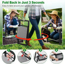 Garden Kneeler and Seat Heavy Duty - Anti-Tip Super Stable Multifunctional Gardening Stool Bench,Wide 12.7" Pads,Foldable Ergonomic Handles for Seniors Women Men Pain-Free Weeding,Planting Yard Work by GreenHaven Gardens