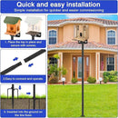 80 Inch Adjustable Bird Feeder Pole,Bird House Pole Suitable for Feeders & Birdhouse,Weather Station,Heavy-Duty Rustproof Design,Enhance Outdoor Decor & Birdwatching Experience by GreenHaven Gardens