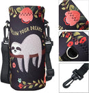 RICHEN Neoprene Water Bottle Carrier Bag with Adjustable Shoulder Strap,Insulated Water Bottle Cover for Stainless Steel/Glass/Plastic Bottles by TinyTreasures Baby Boutique