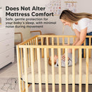 Waterproof Crib Mattress Protector Cover Fitted - 2-Pack Quiet Baby Crib Mattress Pad Sheets, 52" x 28" Soft Quilted Cotton Baby Sheet, Machine Washable, Easy Fit, Durable (Khaki/Mavy) by TinyTreasures Baby Boutique
