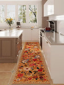 Runners for Hallways Kitchen Runner Rug Non Slip 2'x10' Long Washable Rugs with Rubber Backing Soft Floral Carpet Runner for Hallways, Kitchen, Laundry, Bedroom, Bathroom(Yellow) by CozyNest Decor