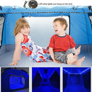Kids Play Tent-Portable Playhouse Children House -Easy Set up Indoor Outdoor with Carry Bag for Kids-Light Strip Design for Night Use with Starry Fabric - Space for Children and Parents-Birthday by TinyTreasures Baby Boutique