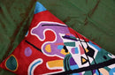 Lumbar Kandinsky Red Abstract Pillow Cover Modern Throw Pillowcase Modern Chair Cushion Red Contemporary Pillowsham Farmhouse Couch Cushions Hand Embroidered Wool Size 14x20 by CozyNest Decor