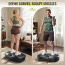 FLYBIRD Vibration Plate Exercise Machine, 120 Adjustable Speed High Intensity Vibration for Muscle Toning Weight Loss Lymphatic Drainage, Full Body Workout Vibration Plate Ideal for Fitness & Recovery by CozyNest Decor