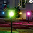 AOSEA 2 Pack Solar Pathway Lights Outdoor Waterproof - Auto RGB Color Changing Solar Lights, IP65, 12H Bright, Durable Plastic - Perfect for Garden & Walkway by GreenHaven Gardens