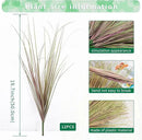 12Pcs Artificial Grass Plants, Faux Shrubs Wheat Grass, Artificial Tall Grass Fake Plants for Outdoor Decor,Artificial Greenery Stems Weed for Room Indoor Home Decor（Light Purple） by GreenHaven Gardens