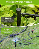 Drip Irrigation System Kit - Garden Watering System with 16FT 1/2'' & 79FT 1/4" Irrigation Tubing Parts - Automatic Irrigation Sprinkler Equipment for Raised Beds, Plants, Garden, Lawn, Greenhouse by GreenHaven Gardens