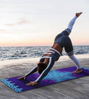 Non Slip Yoga Mat TPE Workout Mat for Men Women, Thick Workout Mat with Carrying Strap, Fitness Mats for Exercise, Yoga, Fitness, Pilates, Floor Workouts (72" x 24" x 6mm) by TinyTreasures Baby Boutique