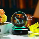 Giraffe Gifts for Women Men 3D Crystal Ball 3.14'' - Laser Giraffe Decor Glass Animals Figurines Statue Stuff for Room Night Light Giraffe Gifts for Mom by GreenHaven Gardens