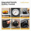 Captiva Designs 6-Burner Propane Gas BBQ Grill with Side Burner & Porcelain-Enameled Cast Iron Grate and Plate for Outdoor Barbucue Events, 52,000 BTU Output,740 SQ.IN. Cooking Area，Heavy Duty by GreenHaven Gardens