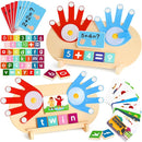 2 in 1 Wooden Montessori Toys for Kids - Number Counting Blocks & ABC Game Toys for 3-5, Preschool Educational Learning Toys for Toddlers 4-6, Birthday Christmas Stocking Stuffers Gifts for Boys Girls by TinyTreasures Baby Boutique