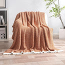 MIULEE Fall Burnt Orange Super Soft Throw Blanket for Bed, Twin Size Cozy Fluffy Warm Blankets Knit Blankets for Couch, Sofa, Chair, Living Room, Camping, Picnic, 60 x 80 inch by CozyNest Decor