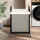 STO STO Laundry Hamper, 90L Rolling Laundry Sorter Cart with Removable and Washable Liner Bag, Rolling Clothes Hamper with Metal Handle for Laundry Room and Bedroom by CozyNest Decor
