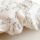 BuLuTu 100% Cotton Muslin Floral Pillowcase Standard Size Soft Breathable Gauze Cotton Kids Teens Pillow Cases 20"x26", Durable Pillow Cover, 1 Piece, Vine Pattern, Machine Wash by TinyTreasures Baby Boutique