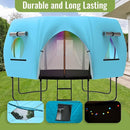Gardenature 10FT/12FT/14FT Trampoline Tent(Tent Only), Fit Round Trampolines, Shade Cover with LED Light, Outdoor Trampolien Accessories, Anti-Tear, Beige by TinyTreasures Baby Boutique