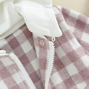 Douhoow Toddler Baby Plaid Jacket Baby Boy GIrl Flannel Hoodies Zip Up Hooded Fall Winter Outerwear Coat by TinyTreasures Baby Boutique