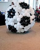 Black and White Quick Link Balloons, 100PCS Latex Linking Balloons for Making Balloon Wall Balloon Arch Balloon Chains and Wedding Birthday Baby Shower Engagement Graduation Party Decorations (10inch) by CozyNest Decor
