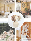 xin's convey 110pcs Dried Pampas Grass Decoration, Dried Flower Bouquet in Vase, Reed Grass Bouquet for Boho Floral Home, Wedding Party Centerpiece, Rustic Farmhouse Decoration.(Brown) by CozyNest Decor